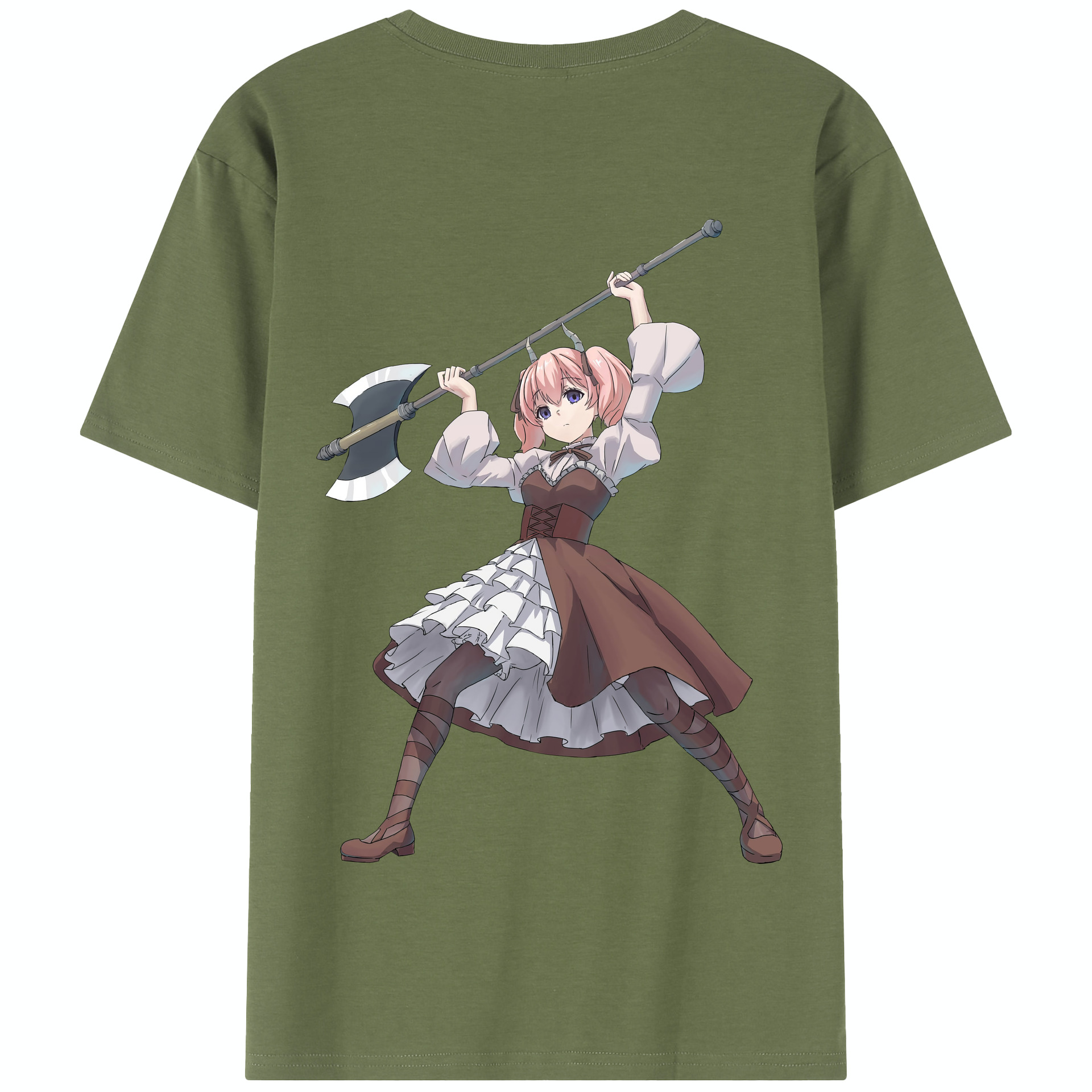（画像用） 葬送のフリーレン Frieren 綿100％半袖Tシャツ（背面プリント）